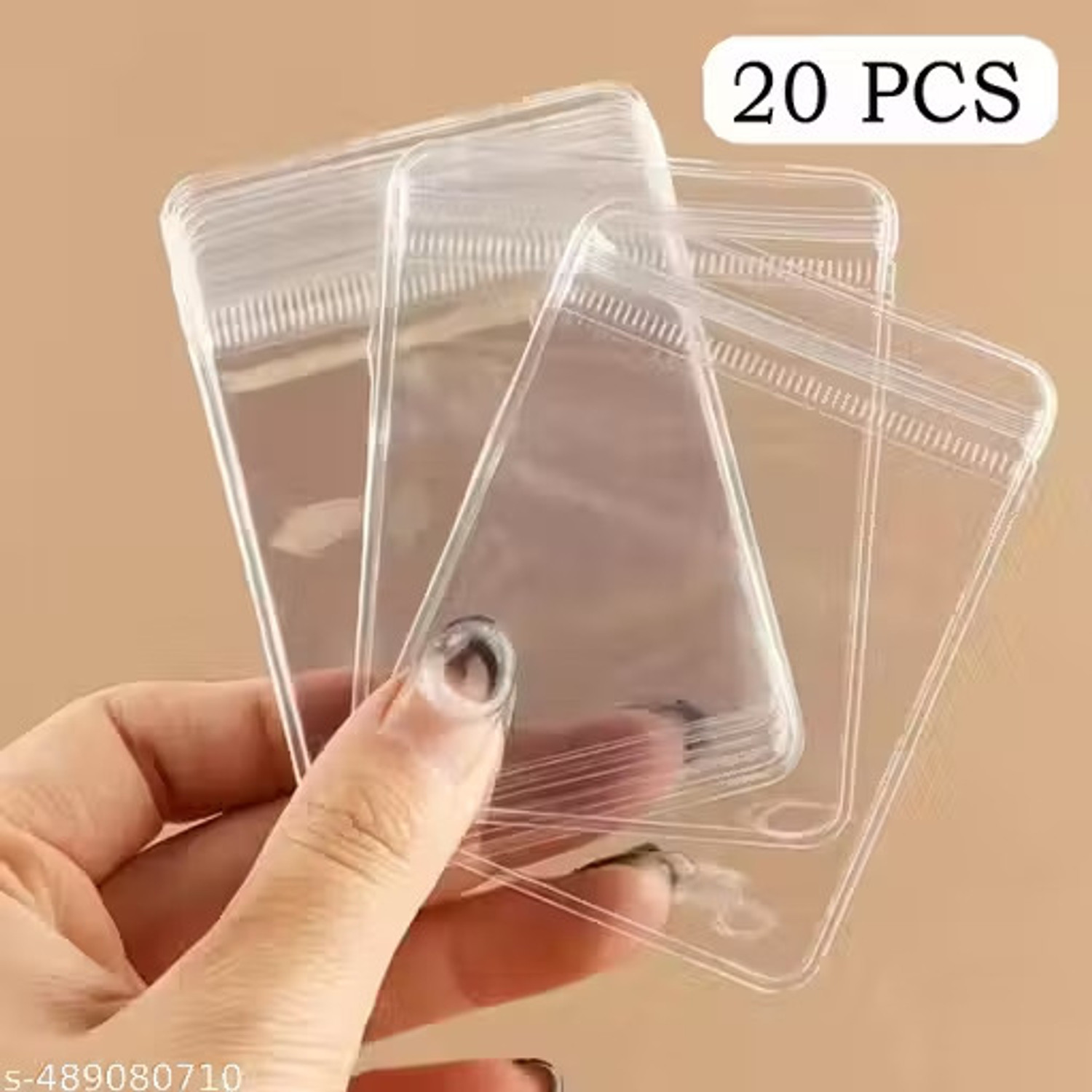 Image of Mannat 3x3inch Transparent Reusable /Resealable Airtight Zip lock Sealable Pouch Plastic Plastic Storage Pouch (Pack of 200)