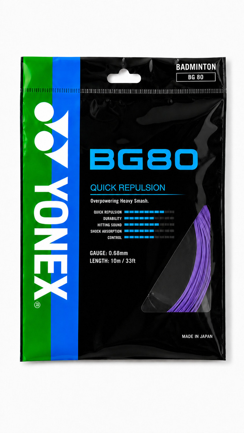 Image of BG 65 0.7 Badminton String - 10 m (Black)