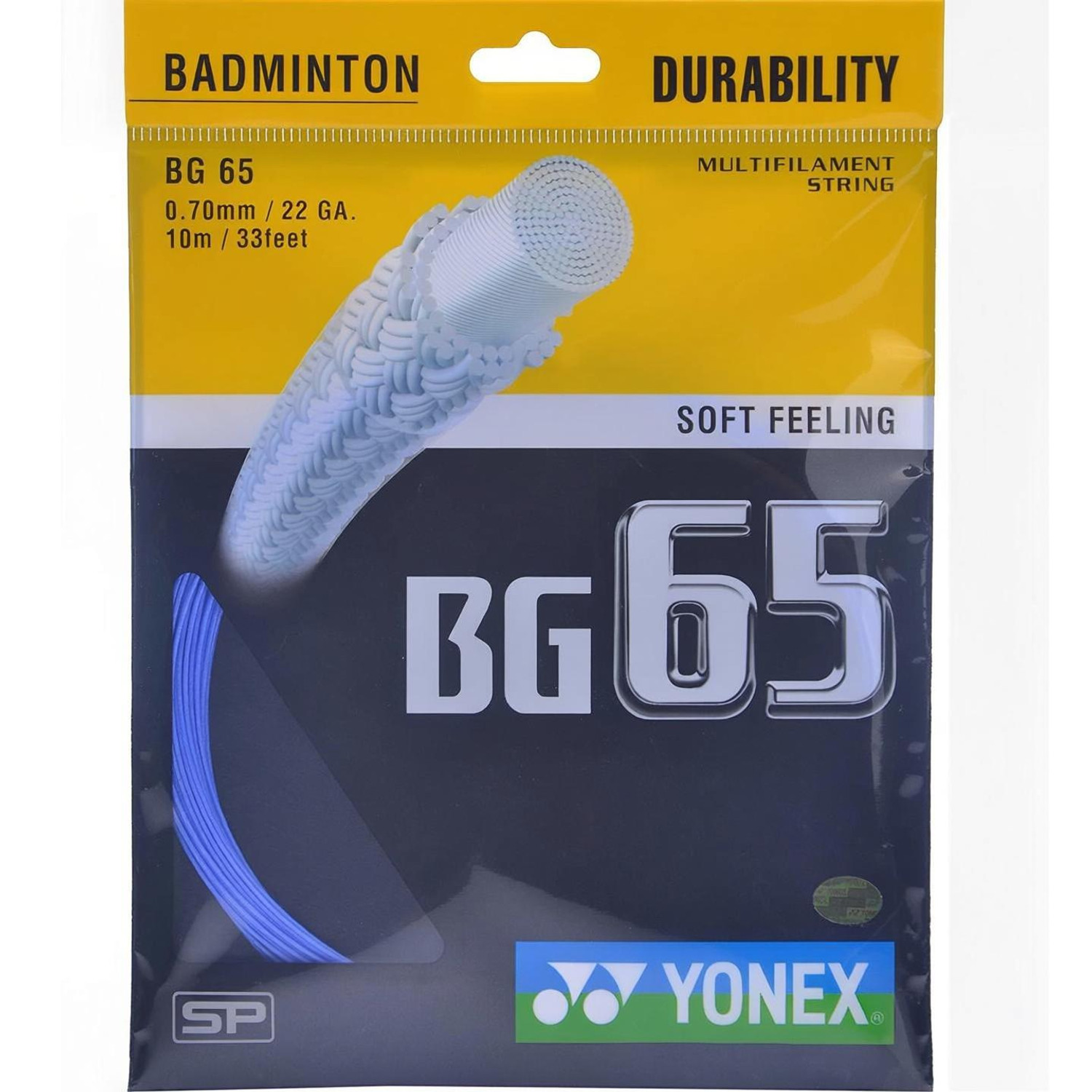 YONEX BG 65 Badminton String 10m Purple - Image 1