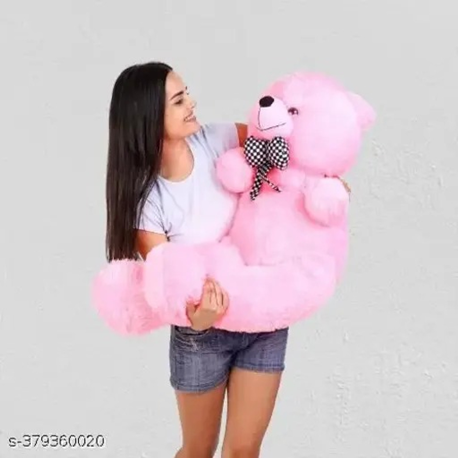 Image of emutz Teddy Bear for Size 3 Foot Girls and kids for Birthday, Soft Teddy for Gifts - 91 cm (Pink)