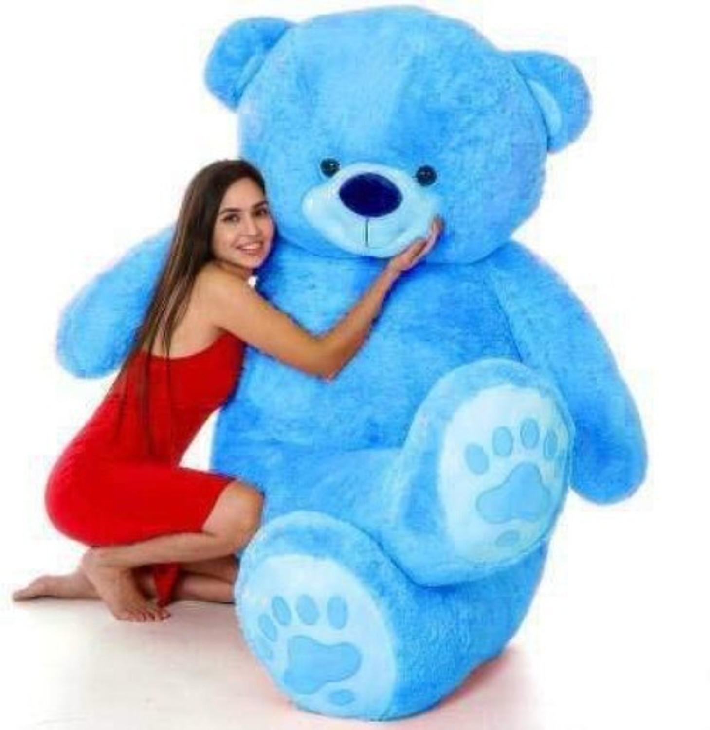 Image of Satyam soft toys Giant Pink Stuffed Teddy 5ft Perfect Birthday Gift - 60 inch (Pink)
