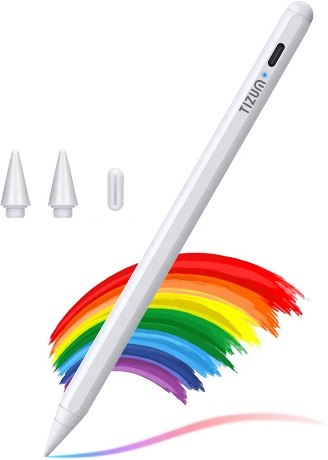 Image of Tizum Upgraded Stylus Pen, Ultra High Precision, Palm Rejection & Tilt Sensitivity Stylus (White)
