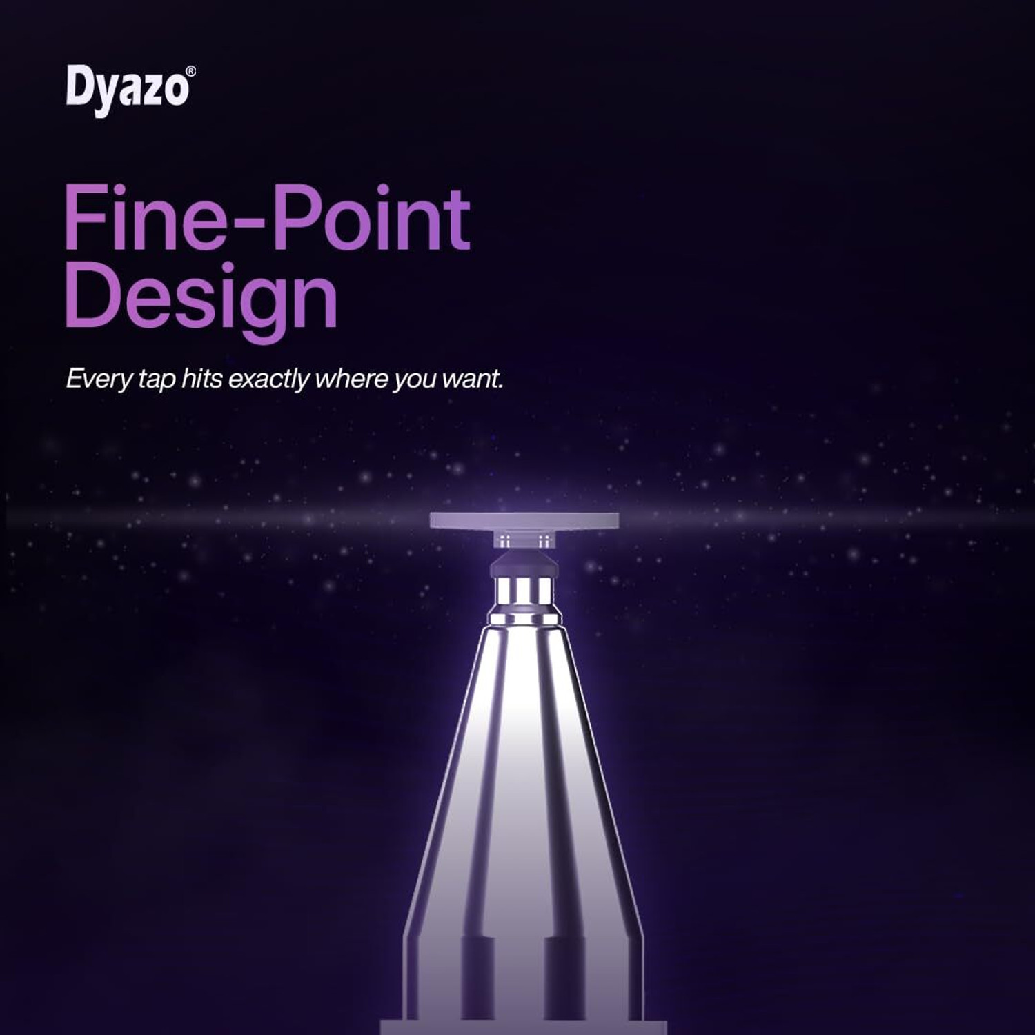 Image of Dyazo Plus Universal High Capacitive Stylus Pen for Touch Screen Device with Finepoint Disc Stylus (White)