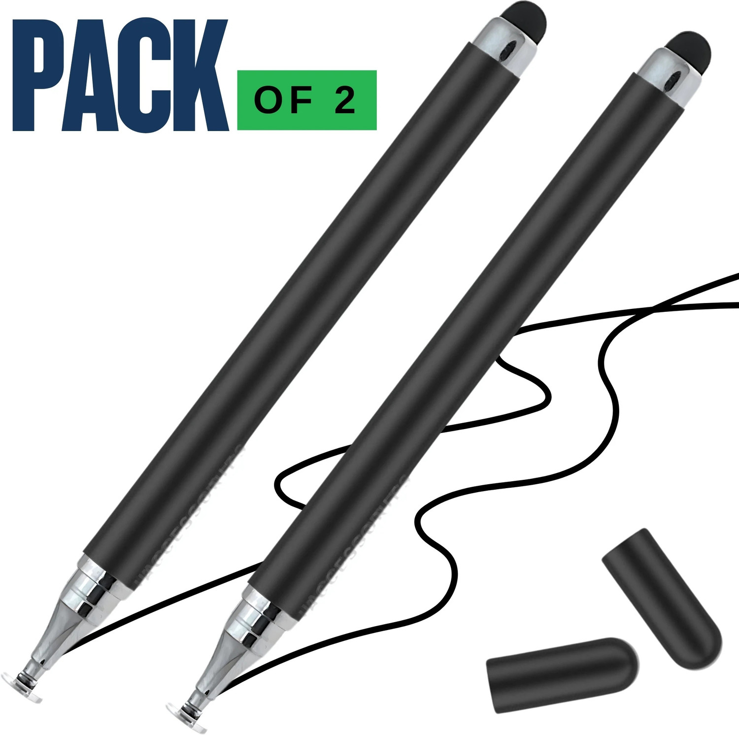 Image of Dyazo Plus Universal High Capacitive Stylus Pen for Touch Screen Device with Finepoint Disc Stylus (White)