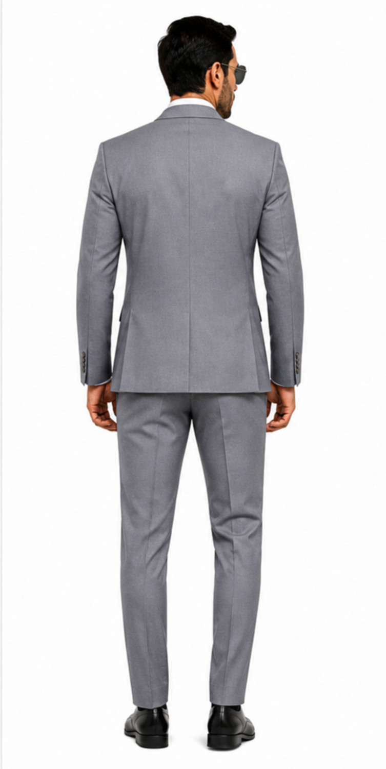 Image of Clothify Men 3-Piece Coat Pant Set | Wedding Party Wear Suit | Three Piece Coat Pant Solid Suit
