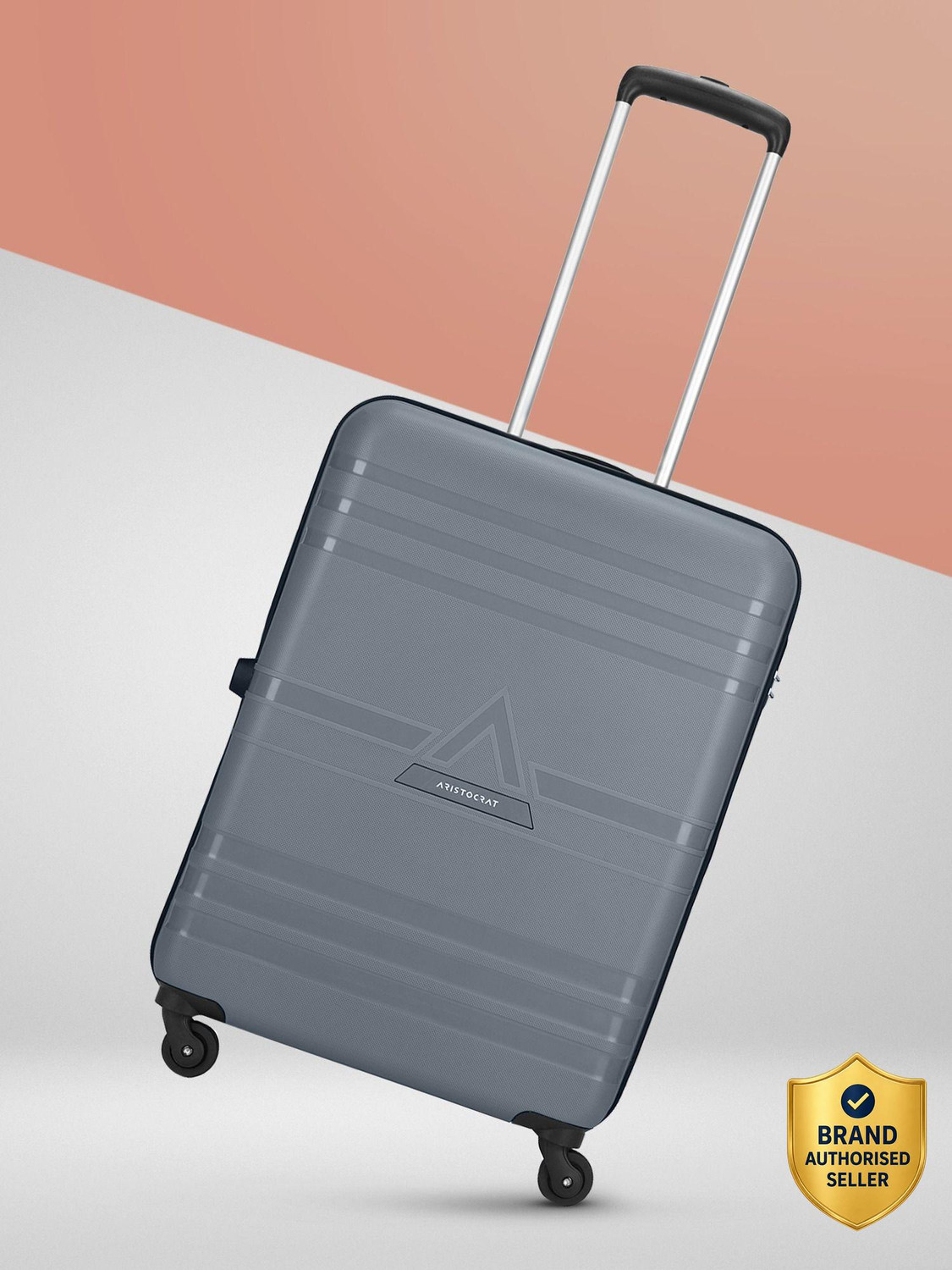 Image of ARISTOCRAT Hard Body Set of 2 Luggage 8 Wheels - Olympus 2P Set (Cabin+Large) - Trolley Bag - Blue