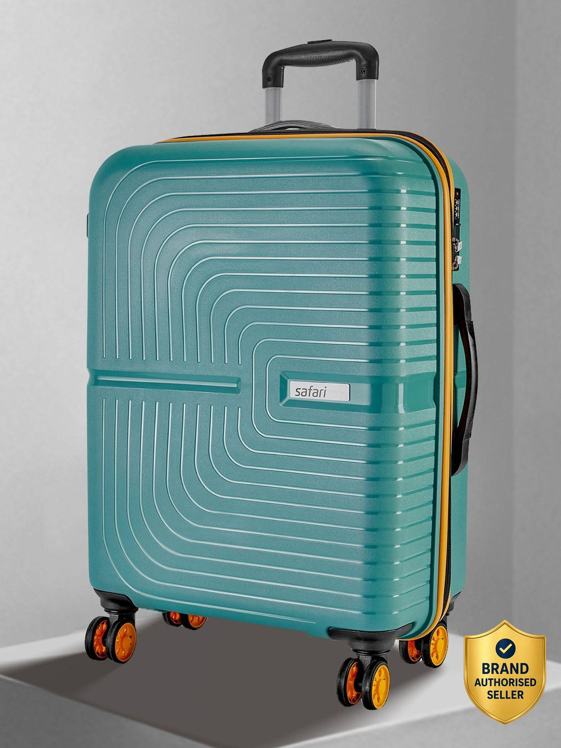 Image of SAFARI Medium Check-in Suitcase (69 cm) 4 Wheels - TITANIUM 69 4W ELECTRIC TEAL - Teal