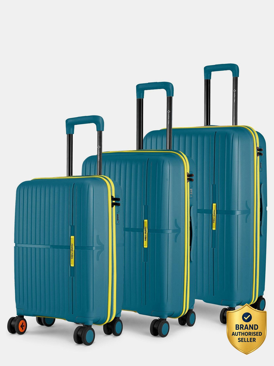 NASHER MILES 3 Navy Blue Luggage Set - Image 1