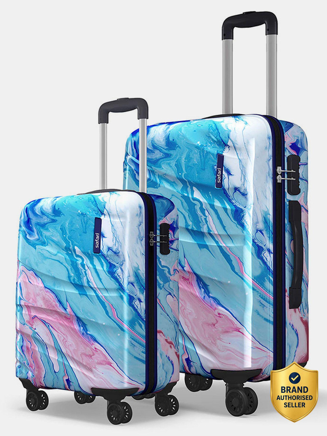 Image of SAFARI Medium Check-in Suitcase (69 cm) 4 Wheels - TITANIUM 69 4W ELECTRIC TEAL - Teal