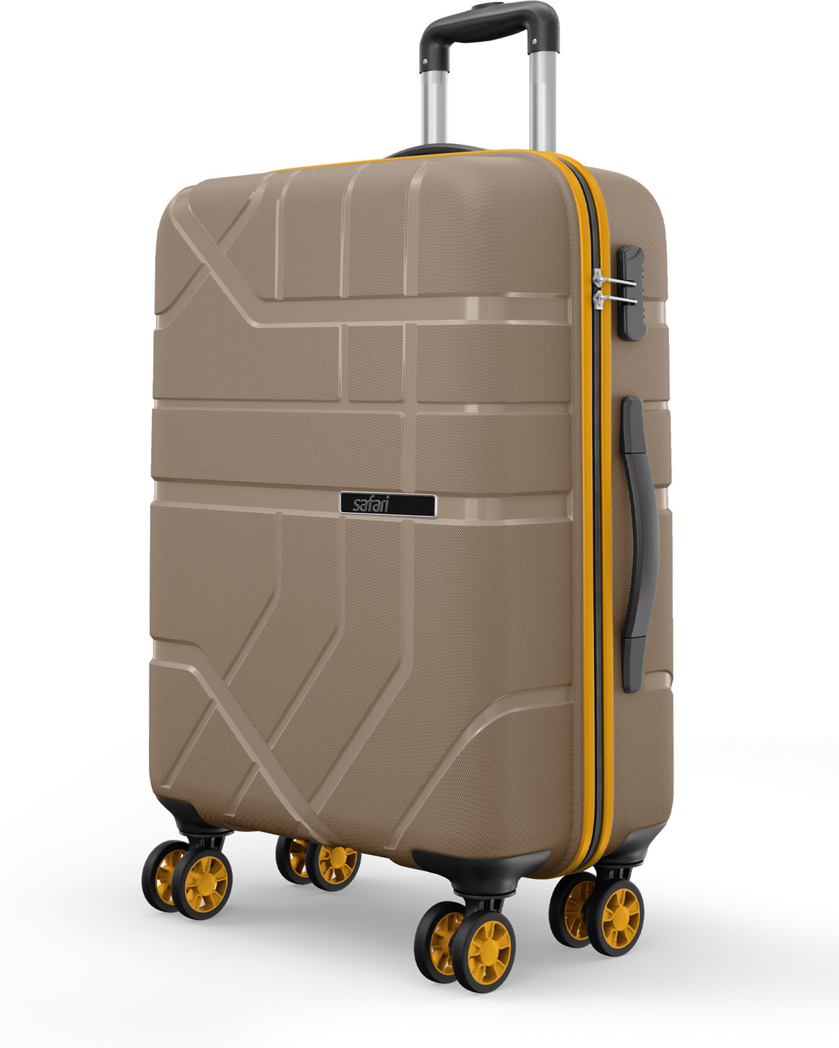 Image of SAFARI Large Cabin & Check-in Set (79 cm) 4 Wheels - OZONETSA - Blue
