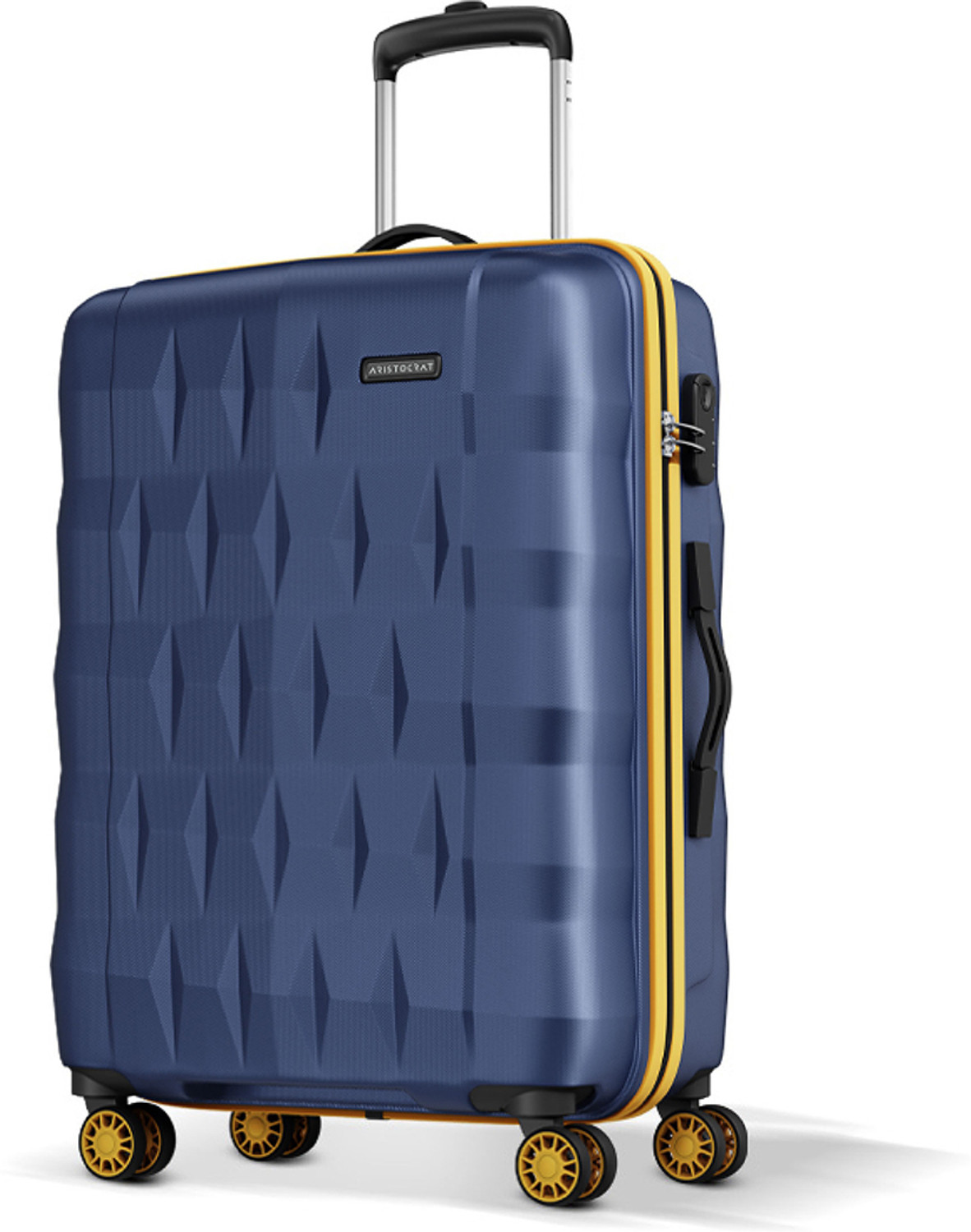 ARISTOCRAT Comet 66cm 26 inch 8-Wheel Blue Suitcase - Image 1