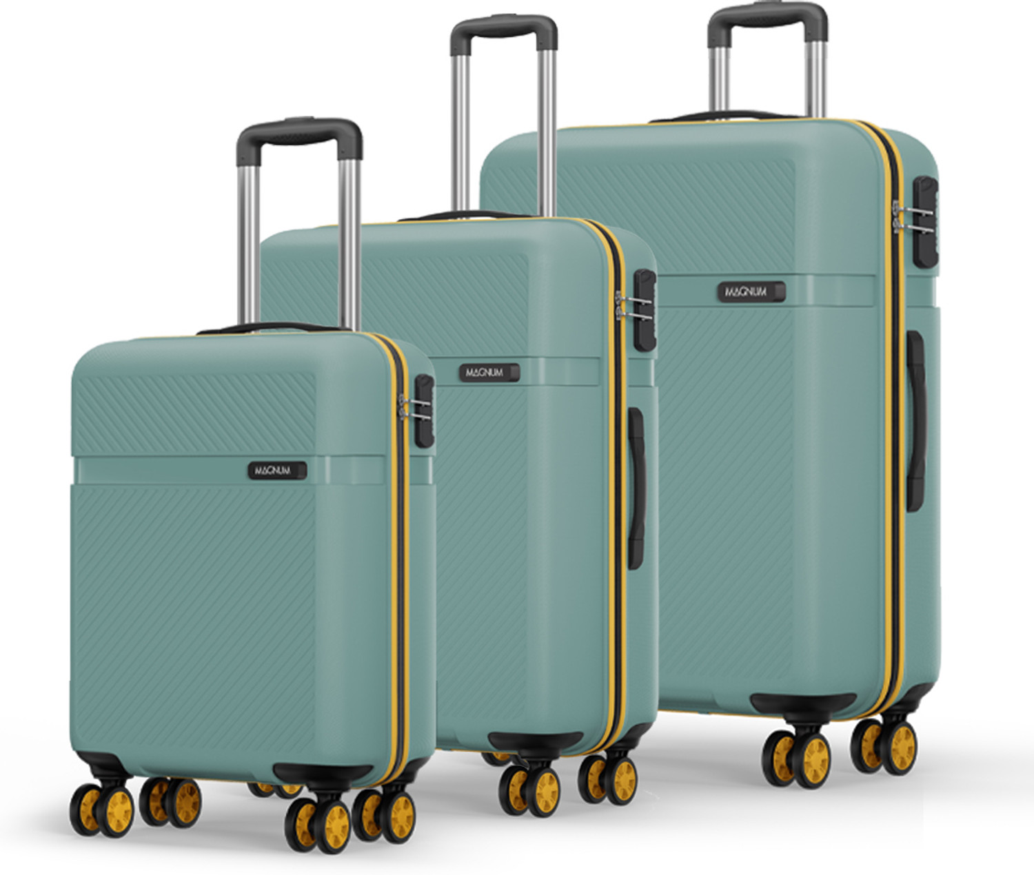 Magnum by Safari Magnum Fury 3-Piece Luggage Set (Green) - Image 1