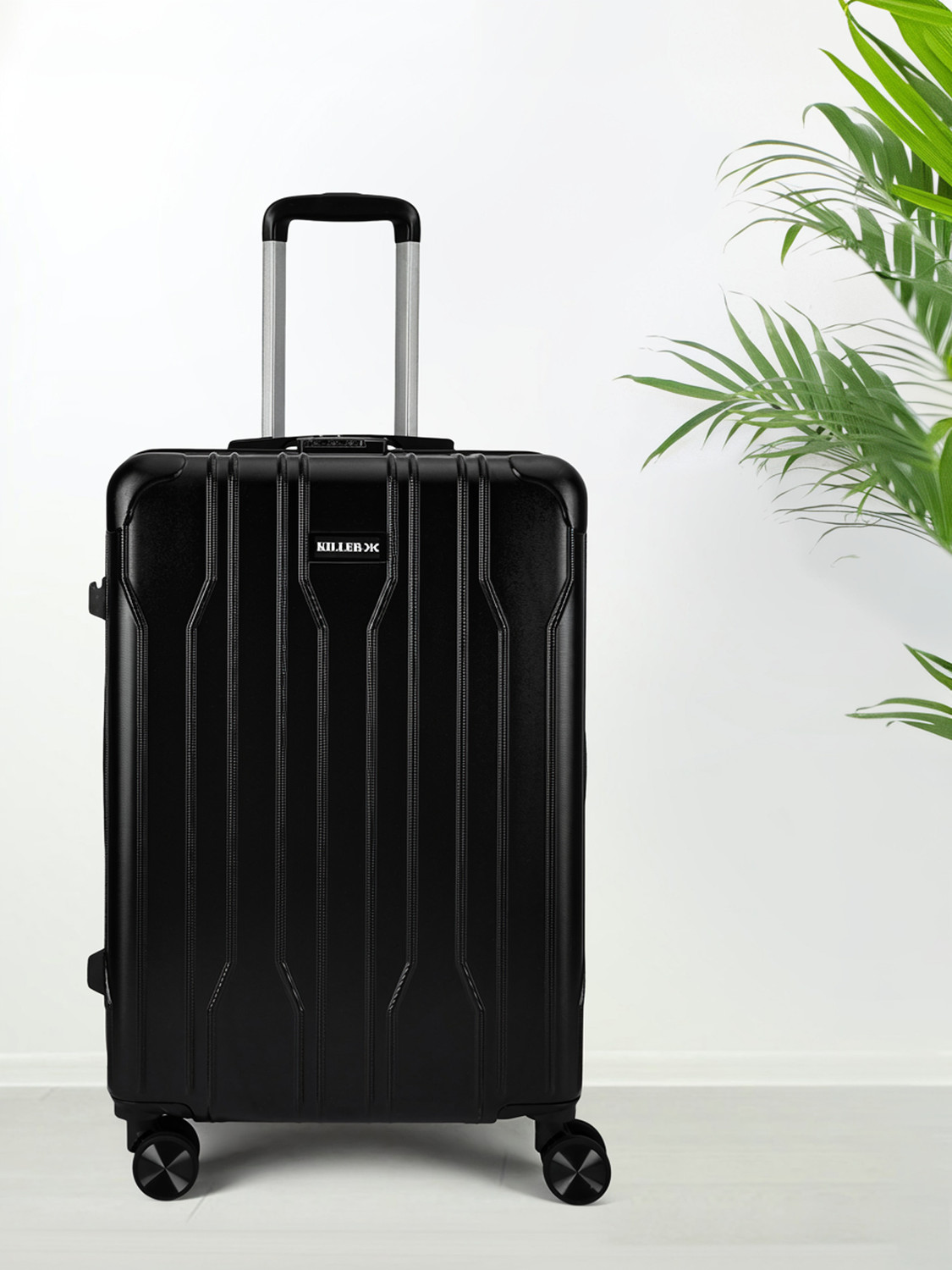 KILLER Medium Check-in Suitcase 8 Wheels Black - Image 1