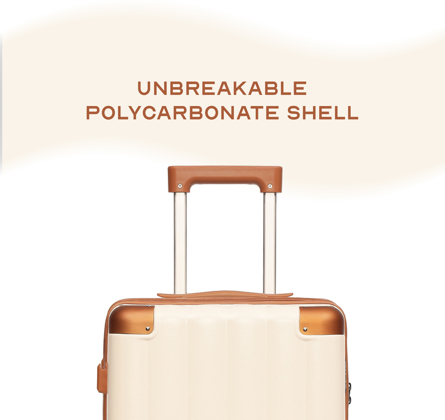 Image of Assembly Medium Check-in Suitcase (65 cm) 8 Wheels - Premium Polycarbonate Hardsided luggage 24 inch and TSA Lock for Flights Travel - Beige