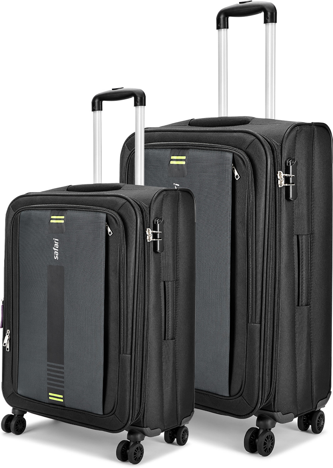 Image of SAFARI Small Cabin Suitcase (49 cm) 8 Wheels - Aviator 50 cm Cabin Overnighter Laptop pilot trolley bag,Hard case,360 Degree - Grey