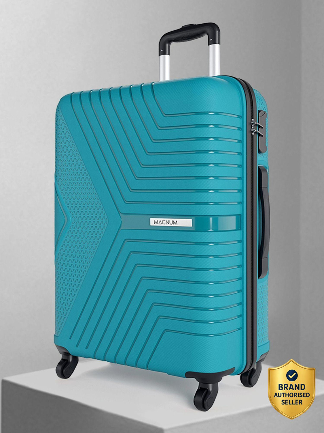 Image of SAFARI Medium Check-in Suitcase (69 cm) 4 Wheels - TITANIUM 69 4W ELECTRIC TEAL - Teal
