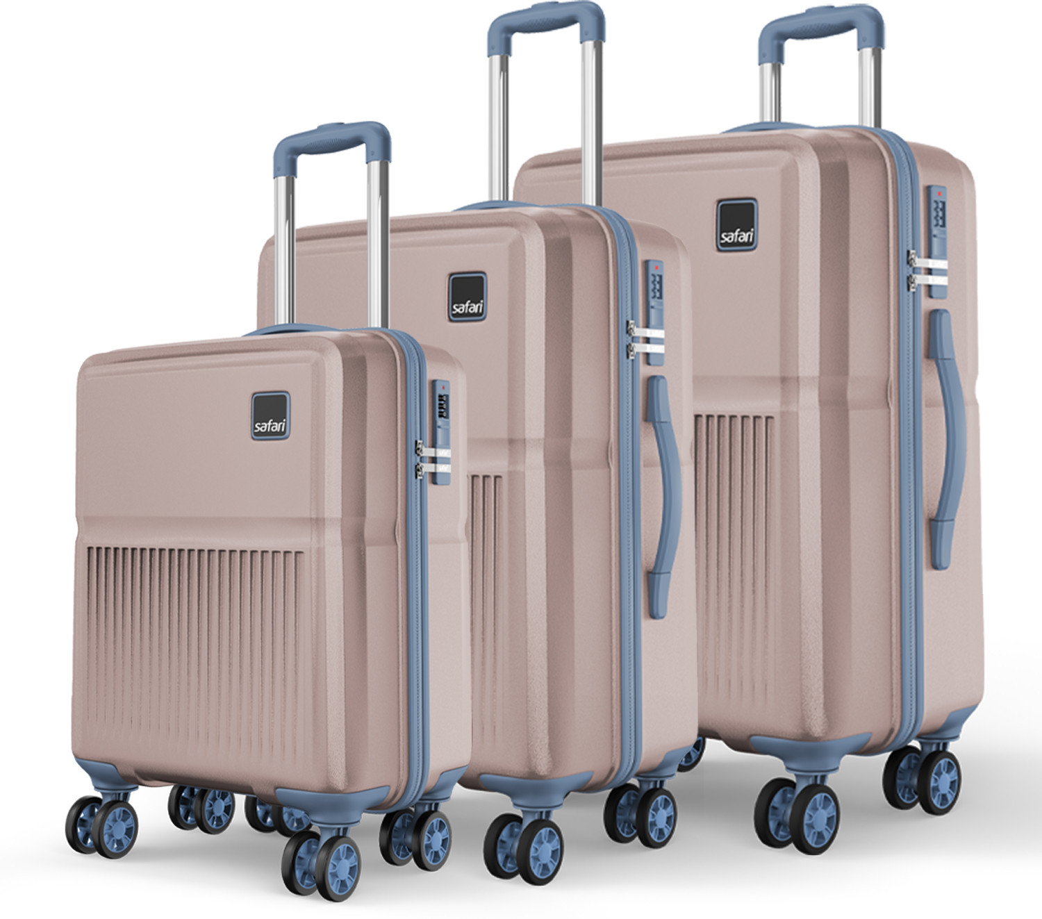 Image of SAFARI Medium Check-in Suitcase (69 cm) 4 Wheels - TITANIUM 69 4W ELECTRIC TEAL - Teal