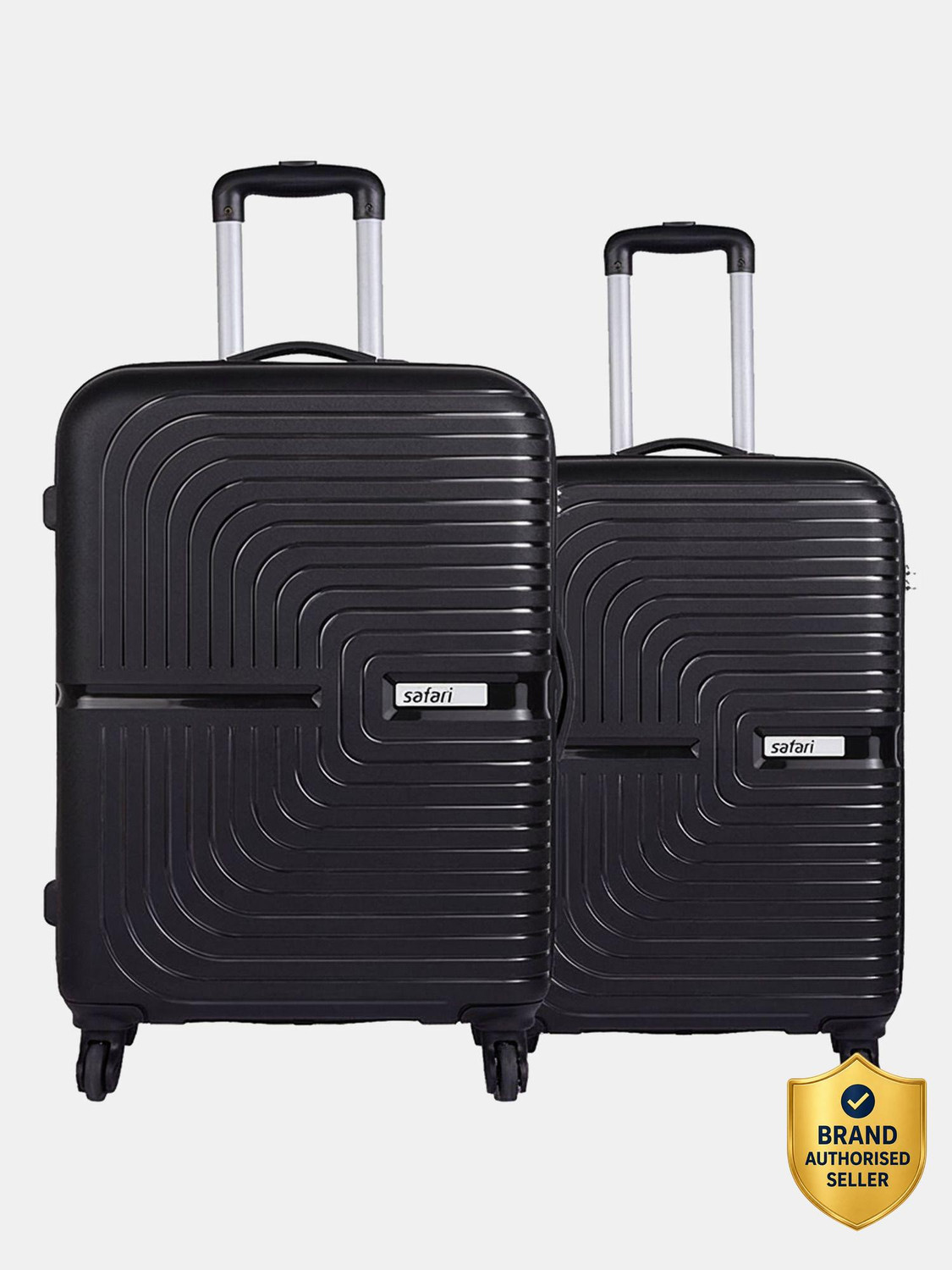 SAFARI ECLIPSE 2 (Small 55cm | Medium 66cm) Cabin & Check-in Set 4 Wheels - 26 inch BLACK - Price in India | Flipkart.com