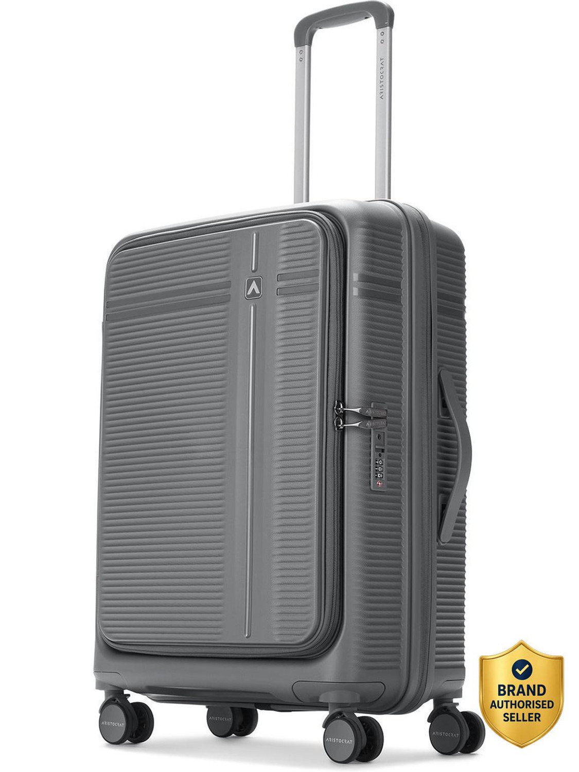 Image of SWISS GEAR Medium Check-in Suitcase (61 cm) 4 Wheels - 24 inch Hard Luggage ABS Spinner - Red