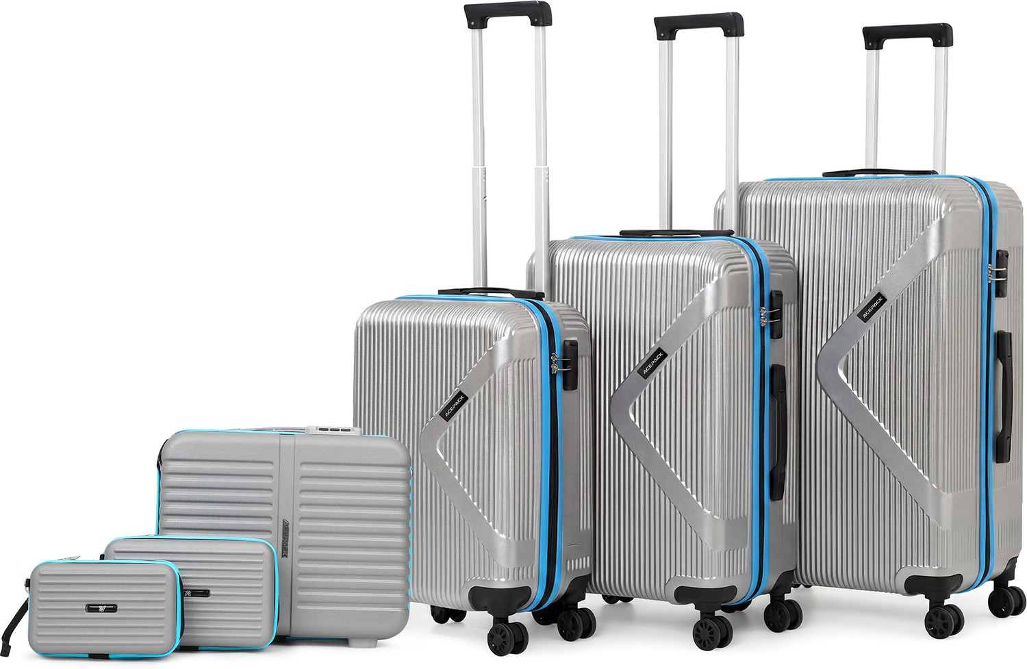 ACEPACK Brampton 8-Wheel 28-inch Cabin & Check-in Set Pack of 6 - Image 6