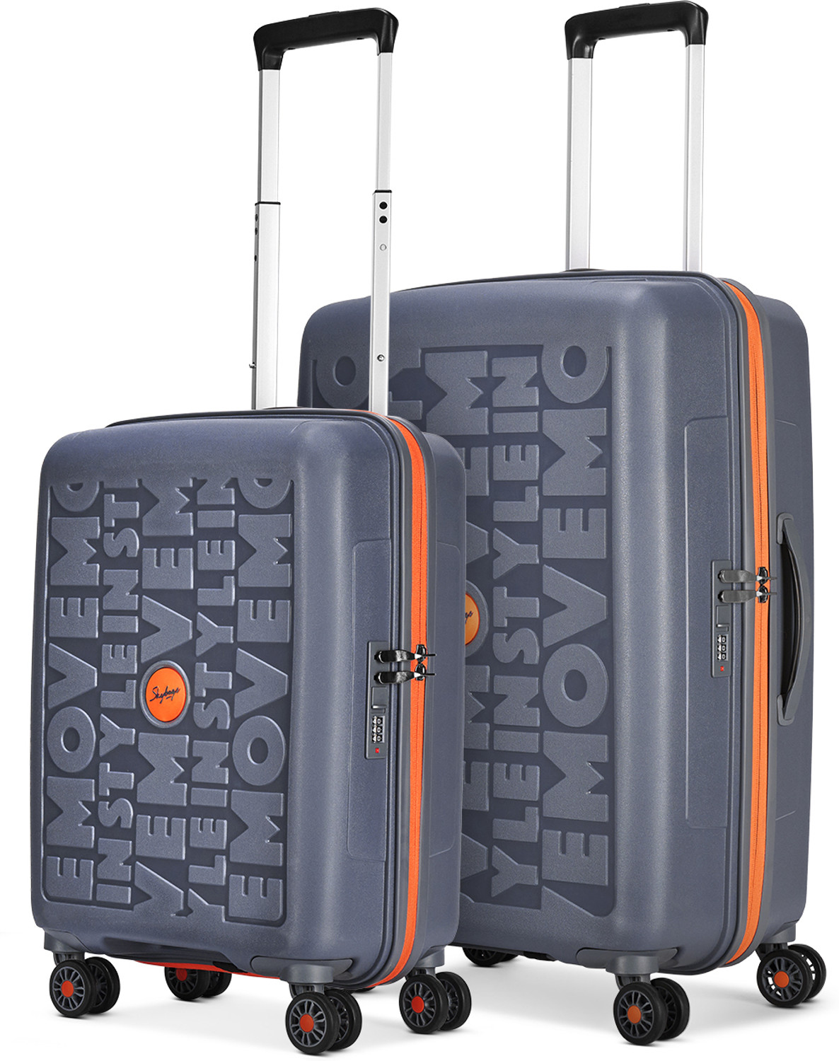 SKYBAGS Hard Body 2 Luggage Set, 8 Wheels, Blue - Image 1