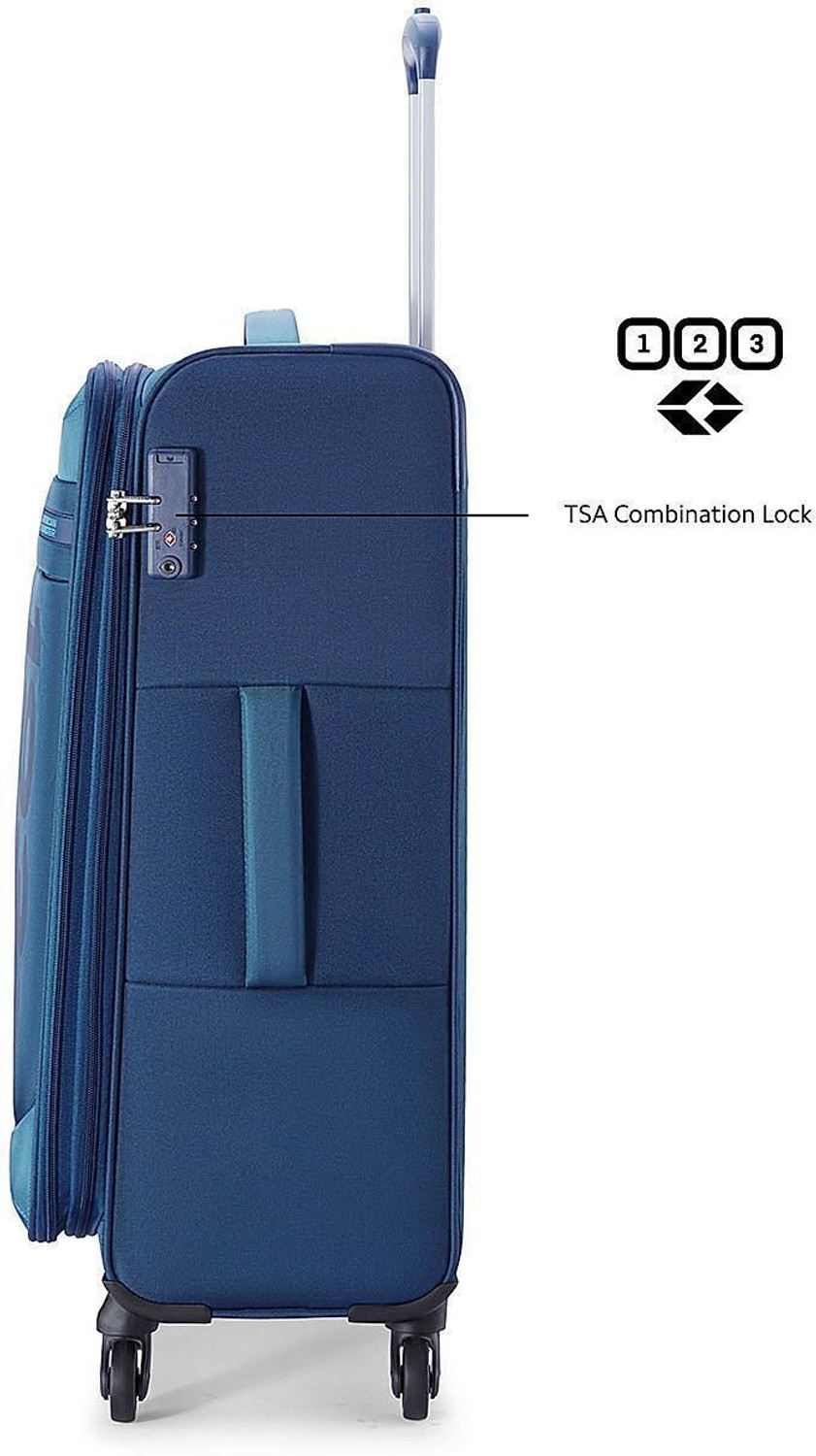 Image of AMERICAN TOURISTER Small Cabin Suitcase (59 cm) 4 Wheels - PETRO - Blue