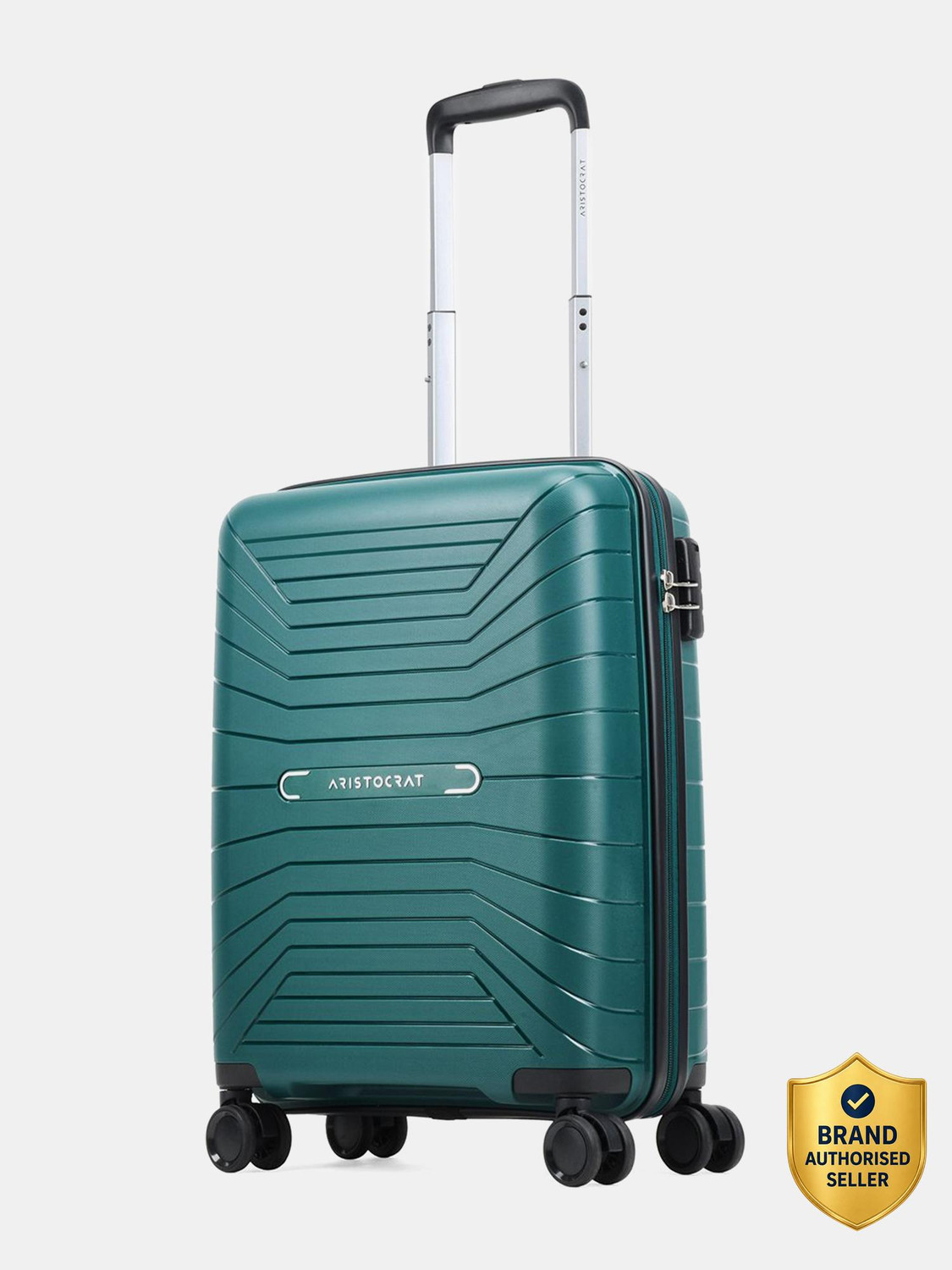 Image of ARISTOCRAT Hard Body Set of 2 Luggage 8 Wheels - Olympus 2P Set (Cabin+Large) - Trolley Bag - Blue
