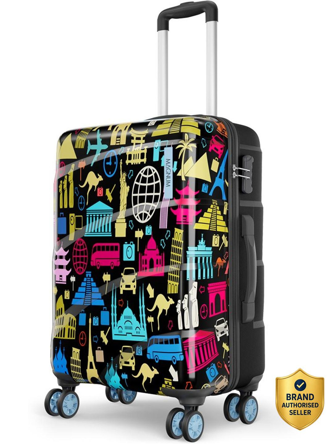 Image of SAFARI Medium Check-in Suitcase (69 cm) 4 Wheels - TITANIUM 69 4W ELECTRIC TEAL - Teal
