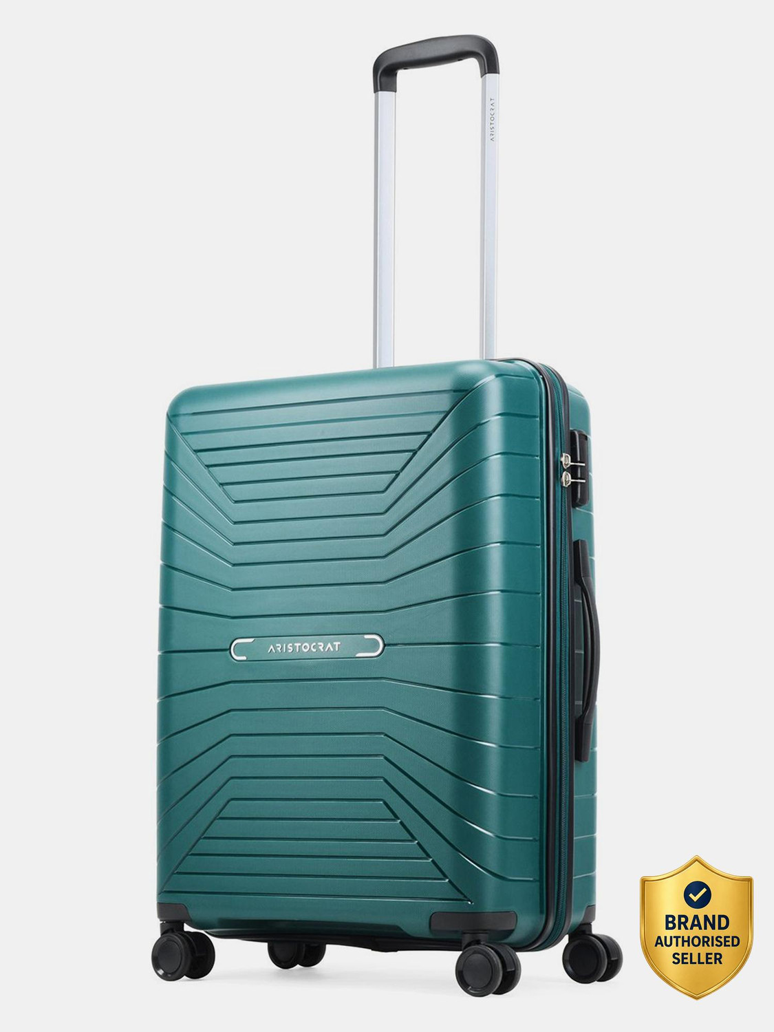 Image of SWISS GEAR Medium Check-in Suitcase (61 cm) 4 Wheels - 24 inch Hard Luggage ABS Spinner - Red