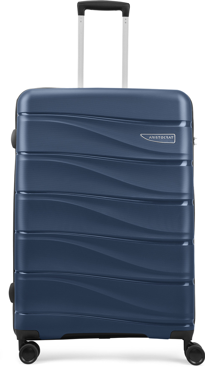 Image of ARISTOCRAT Hard Body Set of 2 Luggage 8 Wheels - Olympus 2P Set (Cabin+Large) - Trolley Bag - Blue