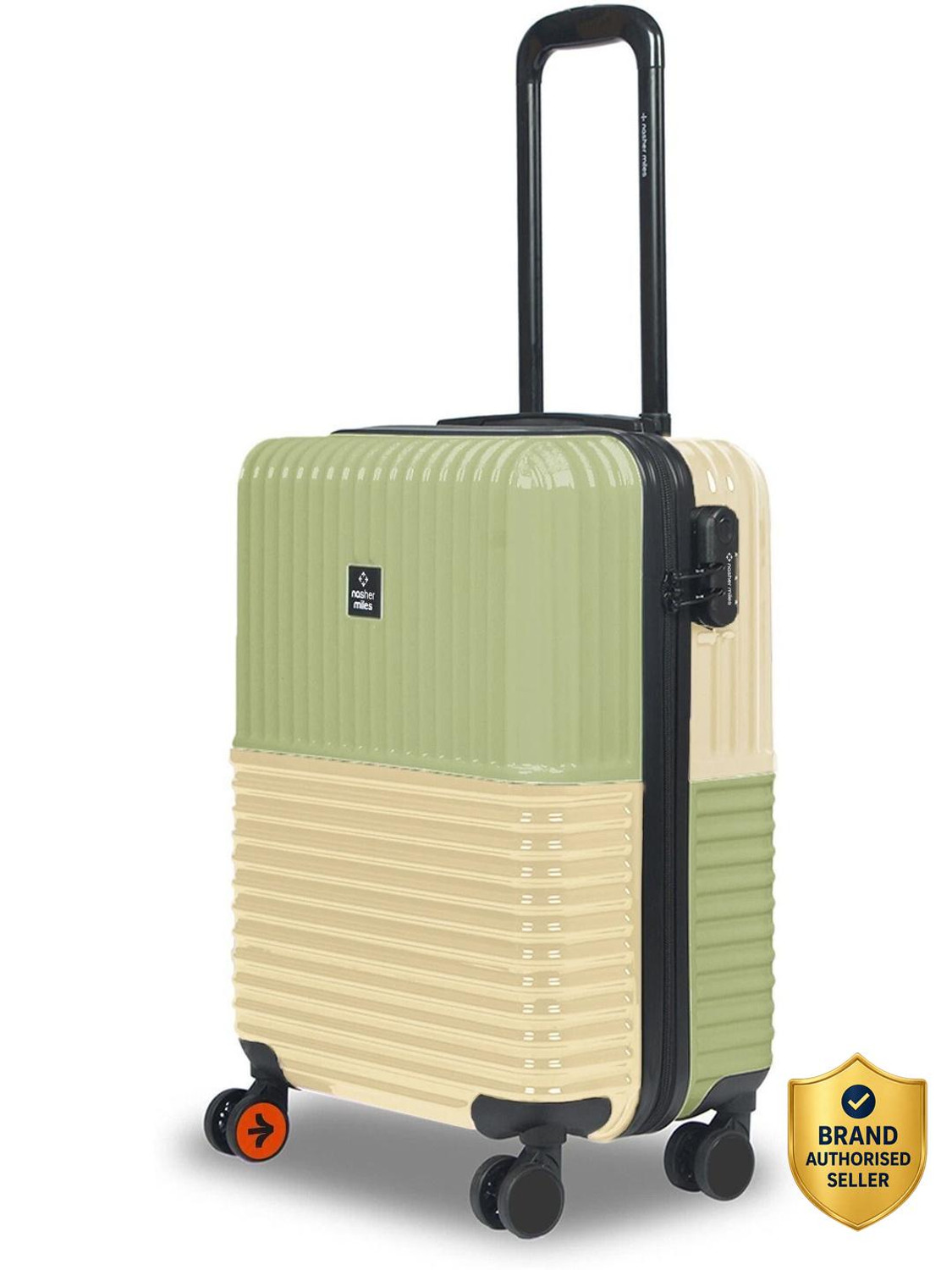 Image of SAFARI Medium Cabin Suitcase (65 cm) 8 Wheels - Brooklyn Printed Suitcse with TSA Lock - Teal