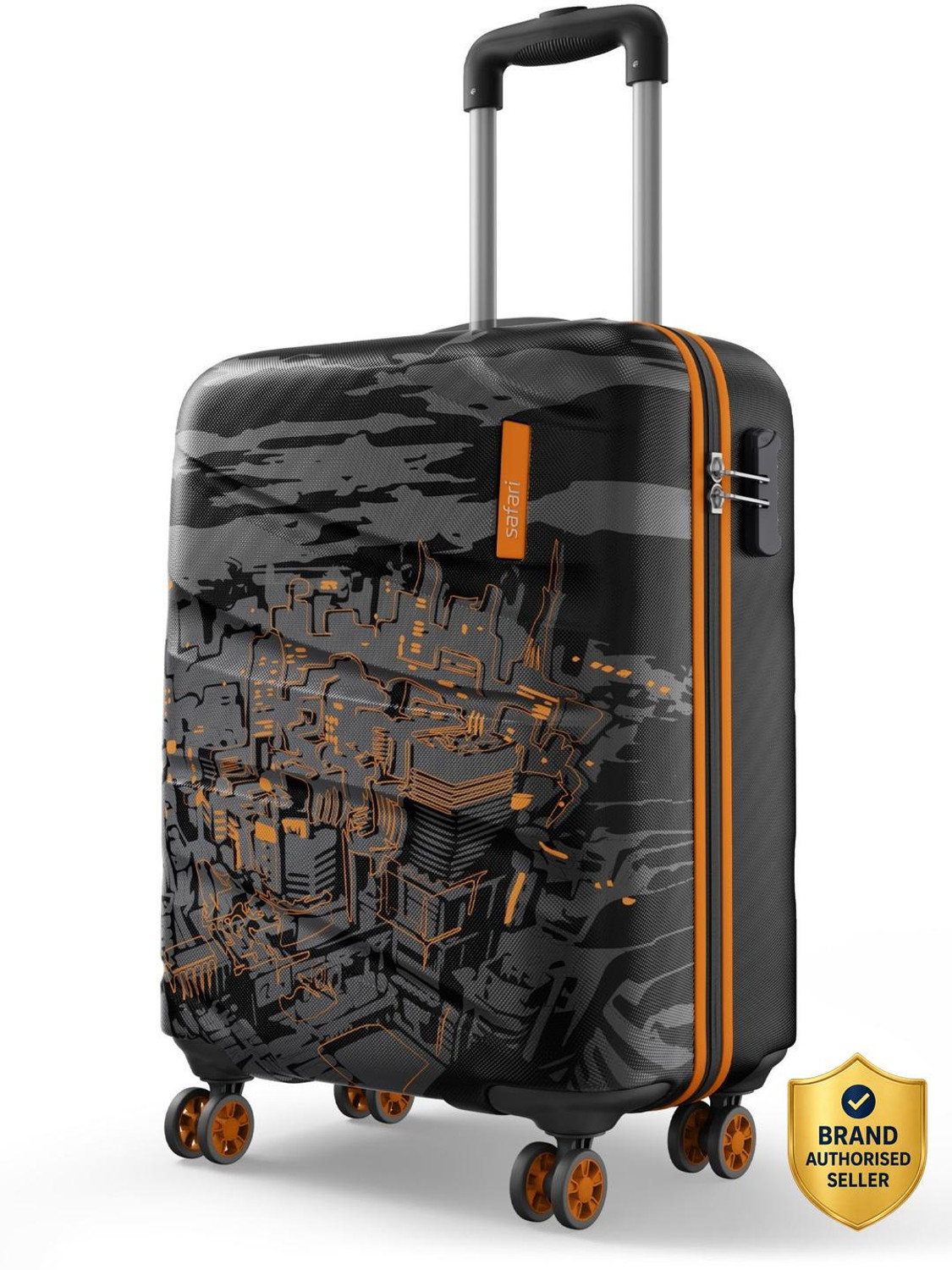 Image of FALKON Hard Body Set of 3 Luggage 8 Wheels - LONDON BRIDGE Polycarbonate 8 Double Wheels, Set of 3 - Yellow