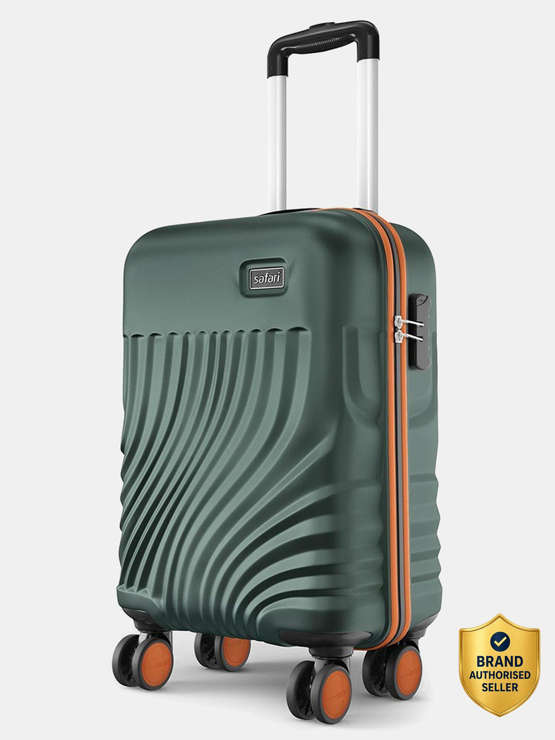SAFARI Small Cabin Suitcase 55 cm 8 Wheels Green - Image 1