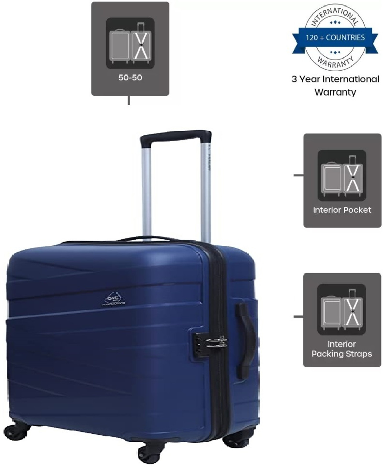 Image of Kamiliant by American Tourister Medium Check-in Suitcase (68 cm) 4 Wheels - Kamiliant AMERICAN TOURISTER Unisexual RYKER New Trendy Medium 68 cm Luggage - Multicolor