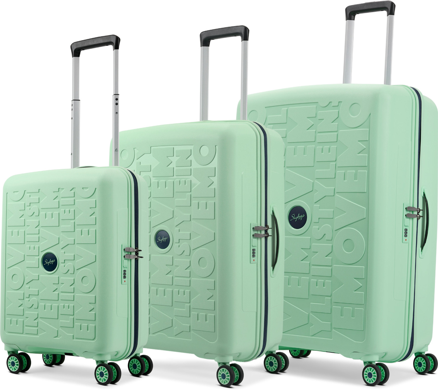 Image of SKYBAGS Large Check-in Suitcase (71 cm) 8 Wheels - SNATCH 8W STR (H) 71 RED-GREY - Red