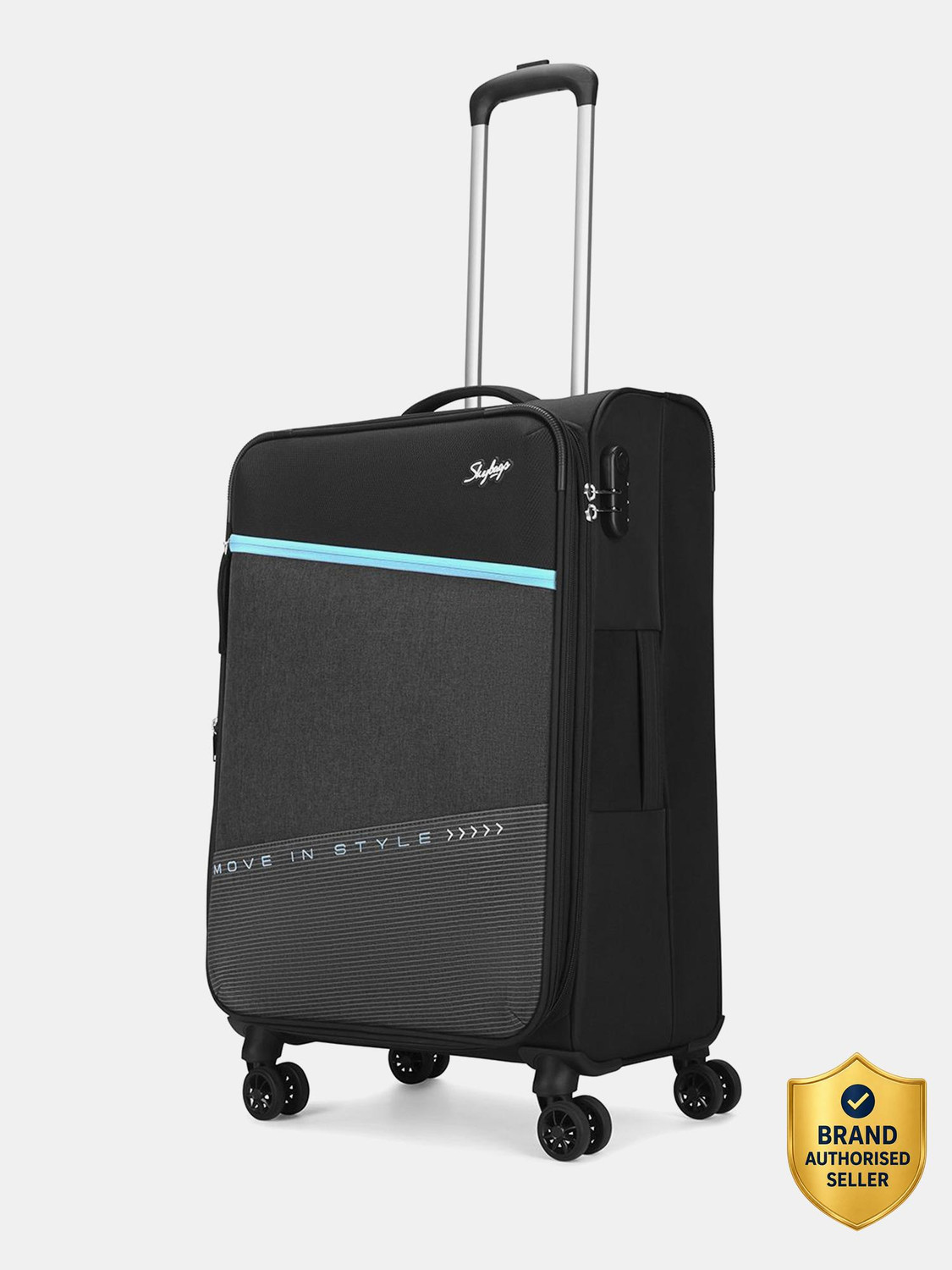 Image of SKYBAGS Large Check-in Suitcase (71 cm) 8 Wheels - SNATCH 8W STR (H) 71 RED-GREY - Red