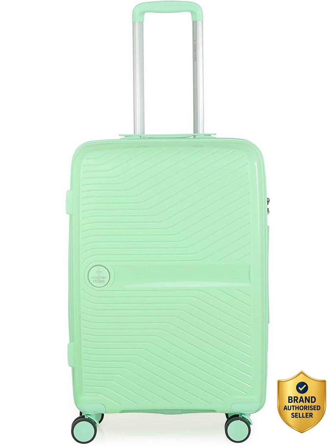Image of SAFARI Medium Cabin Suitcase (65 cm) 8 Wheels - Brooklyn Printed Suitcse with TSA Lock - Teal