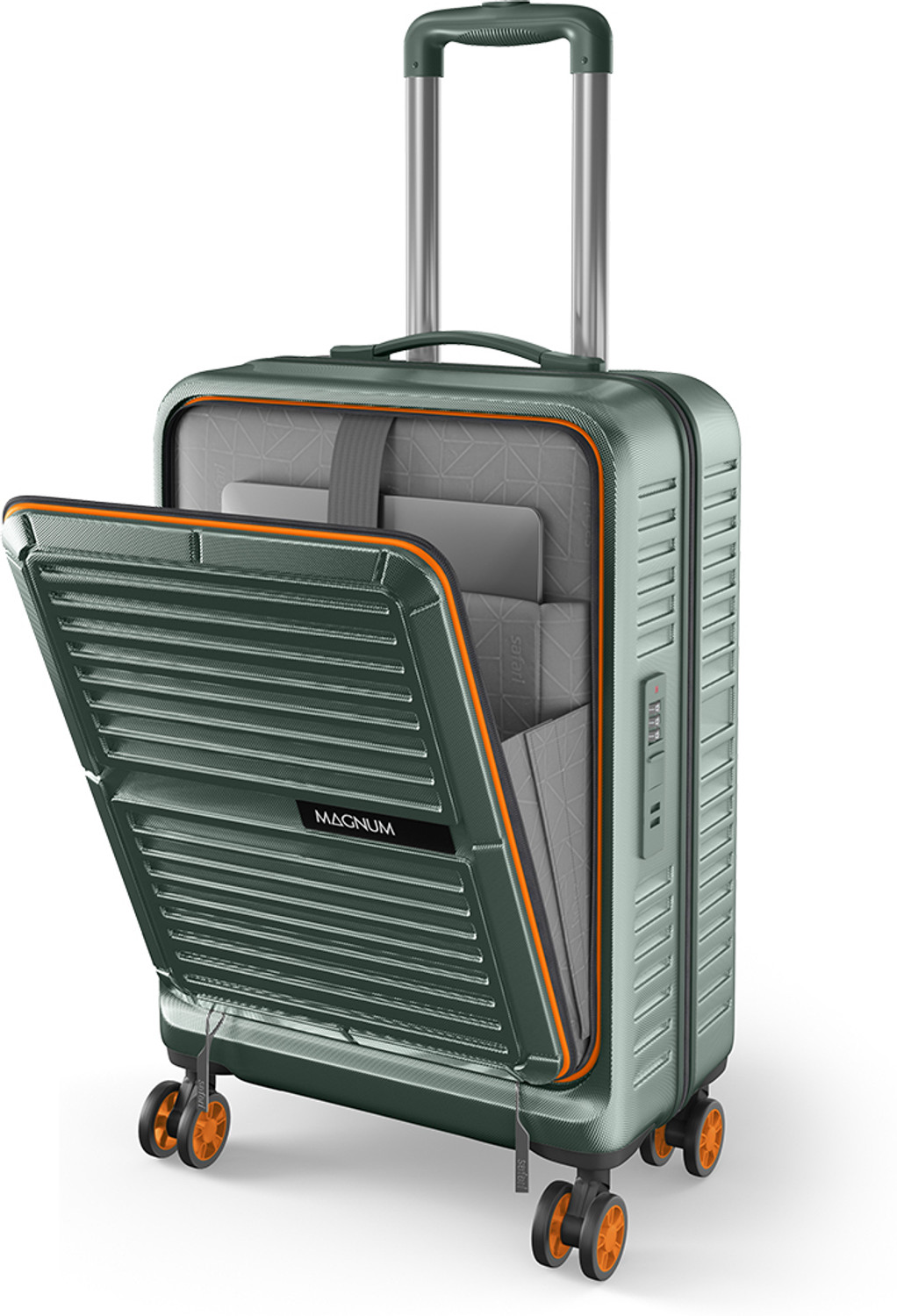 Safari THERON 55 4W DUSK GREEN Cabin Suitcase 8 Wheels - 22 Inches