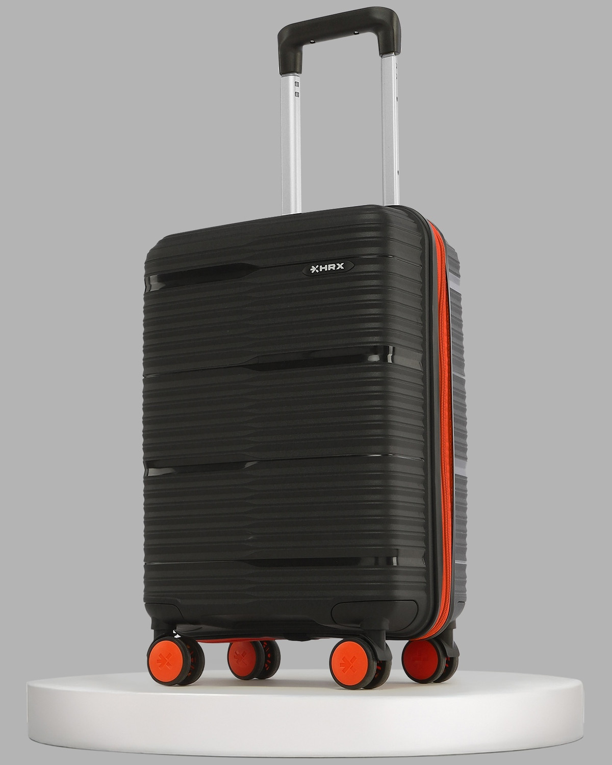 HRX Zanzibar 56 cm 8-Wheel Black Cabin Suitcase - Image 1