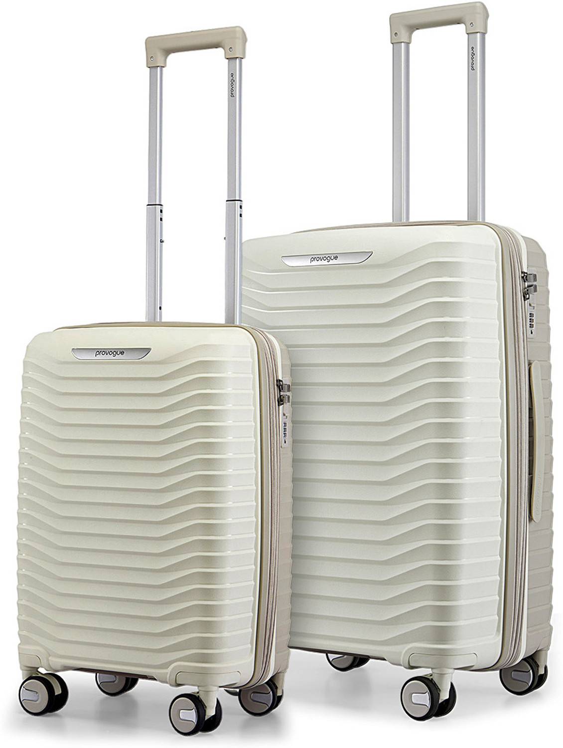 Image of NASHER MILES Hard Body Set of 2 Luggage 8 Wheels - Venice Hard-Side Polycarbonate Printed Terrazzo Black Trolley Bag(55&65cm) - Black