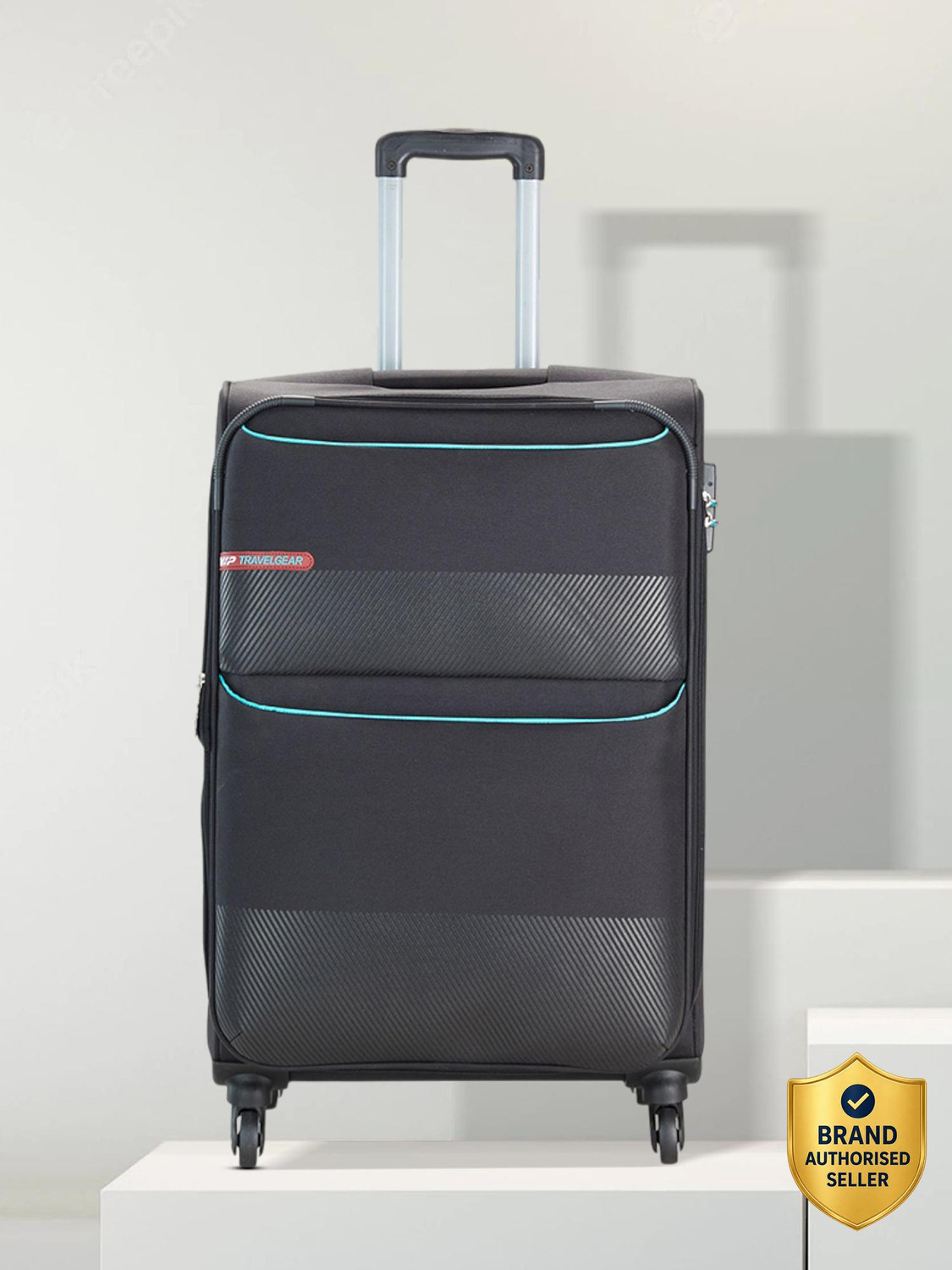 VIP Essencia Large Check-in Suitcase 79cm Black - Image 1