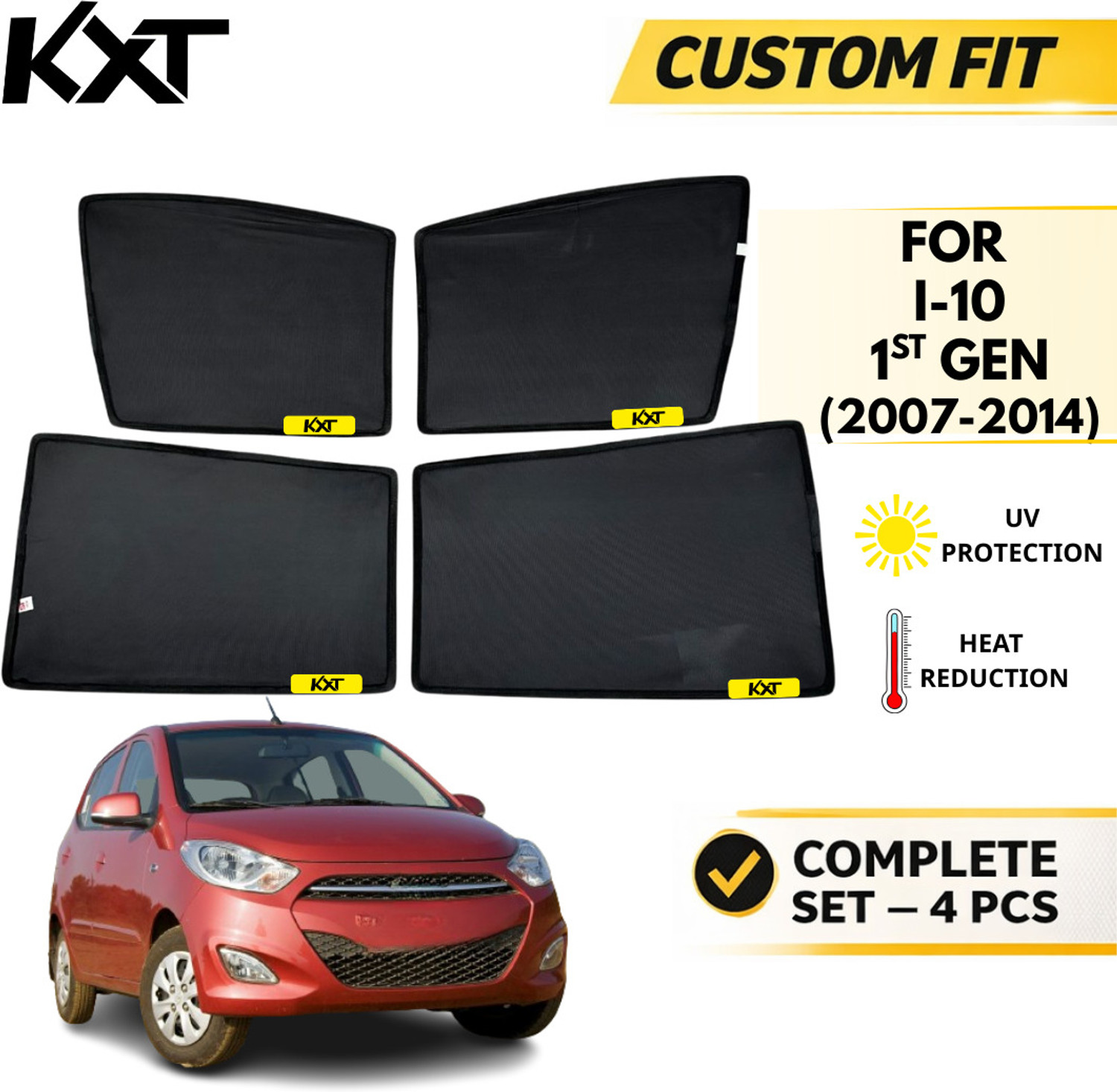 Image of UNNISHA Windshield Sun Shade For Universal For Car Universal For Car (Black)