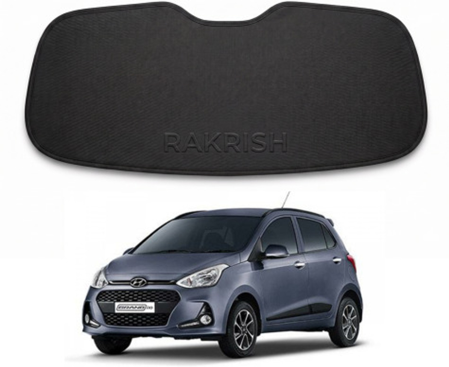 Image of UNNISHA Windshield Sun Shade For Universal For Car Universal For Car (Black)