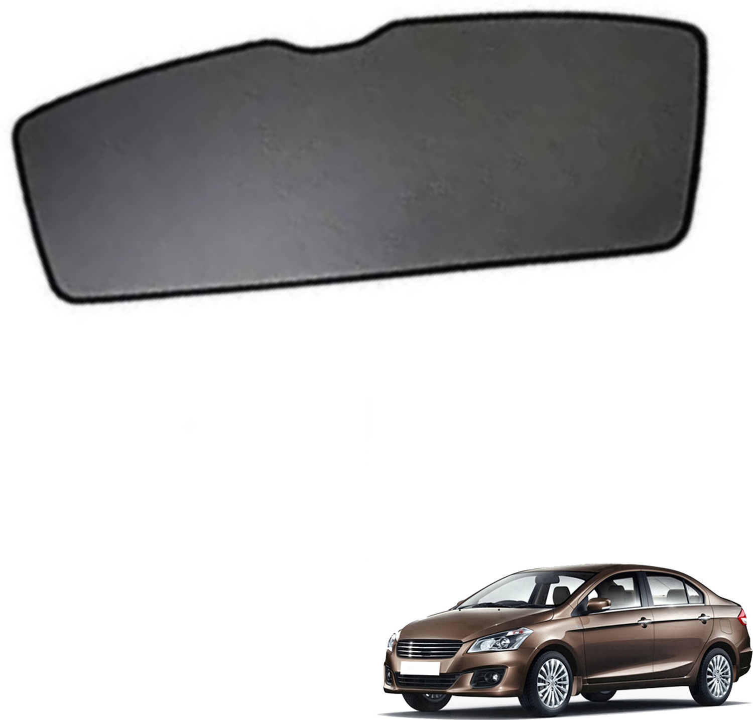 Image of RAKRISH Rear Window, Side Window Sun Shade For Maruti Suzuki New Swift (Black)