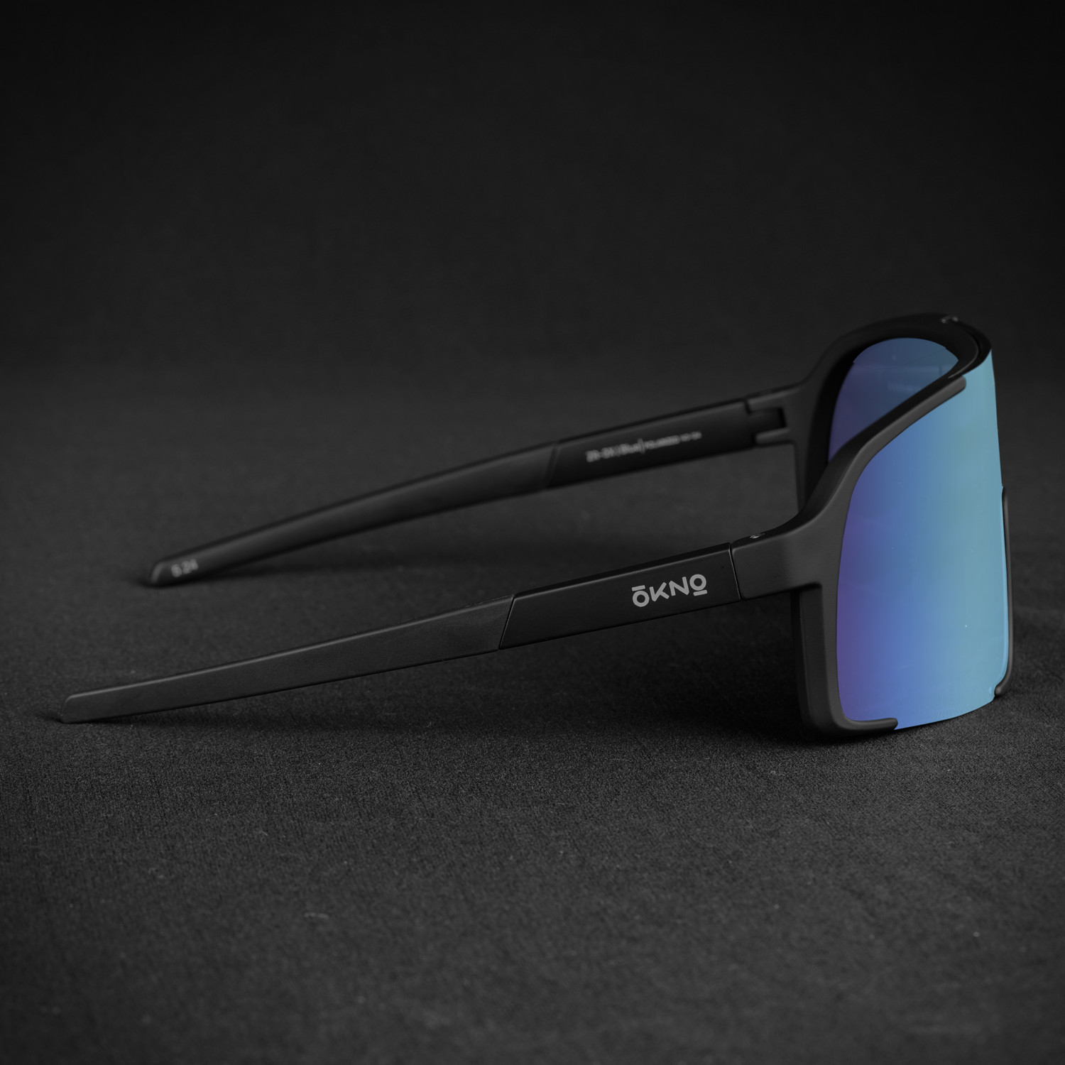 Image of Eyewearlabs Polarized, UV Protection, Mirrored Rectangular, Wrap-around, Over-sized, Sports Sunglasses (72) (For Men & Women, Blue)