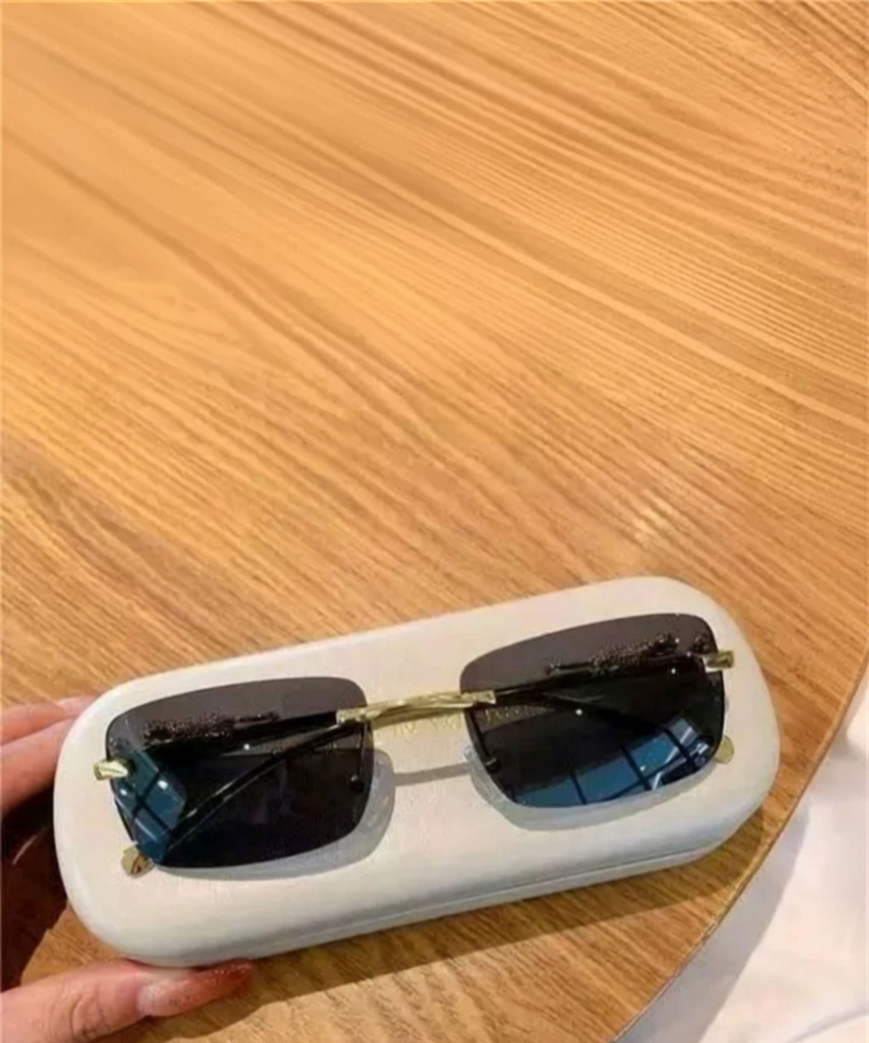 Image of Shade House UV Protection Rectangular Sunglasses (54) (For Men, Blue)