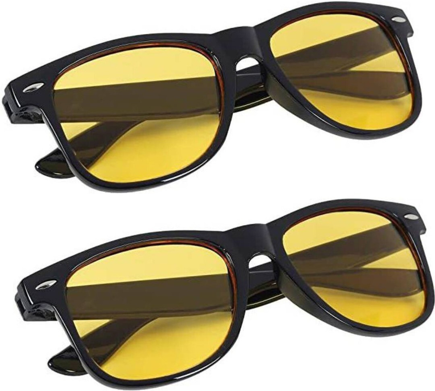 Image of Dannilo Polarized, UV Protection, Riding Glasses, Mirrored Wayfarer Sunglasses (Free Size) (For Men & Women, Black, Blue, Green, Clear, Grey)