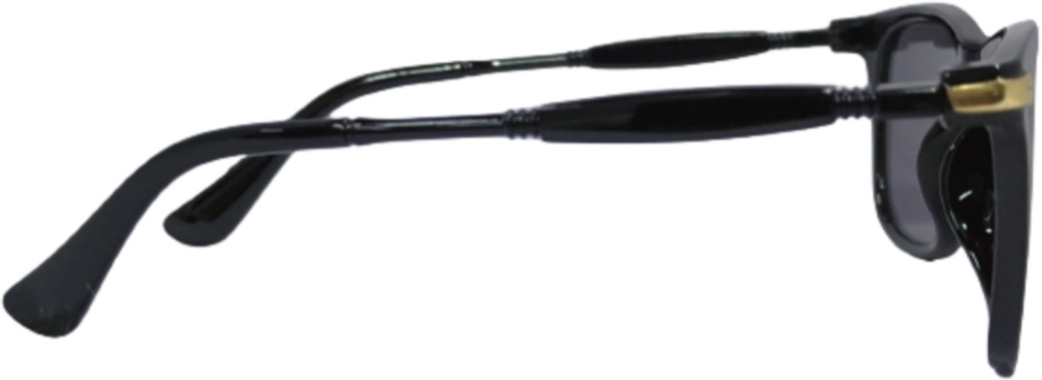 Image of Dannilo Polarized, UV Protection, Riding Glasses Wayfarer Sunglasses (Free Size) (For Boys & Girls, Black, Black)