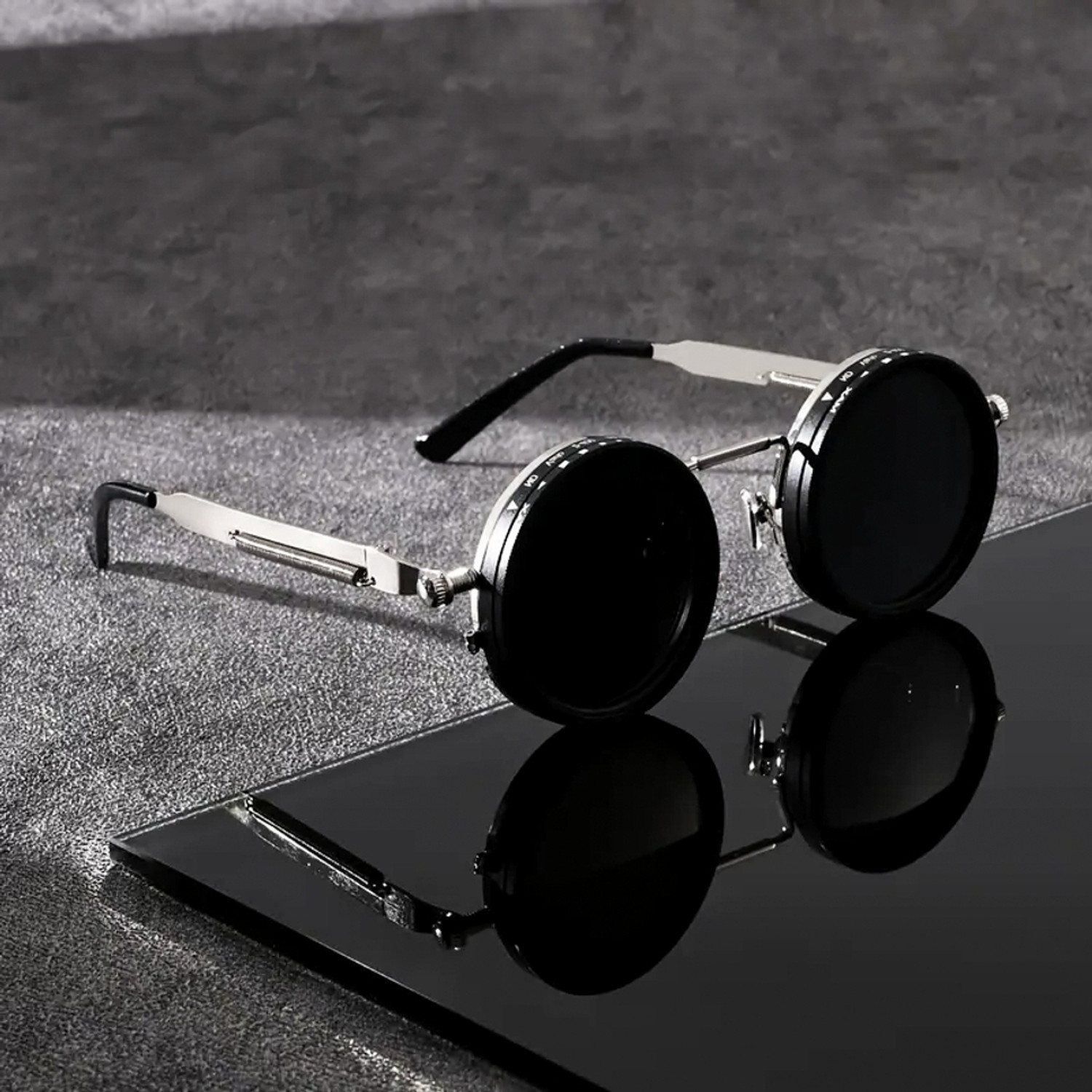 UV Protection Round Sunglasses (Free Size) - Image 1
