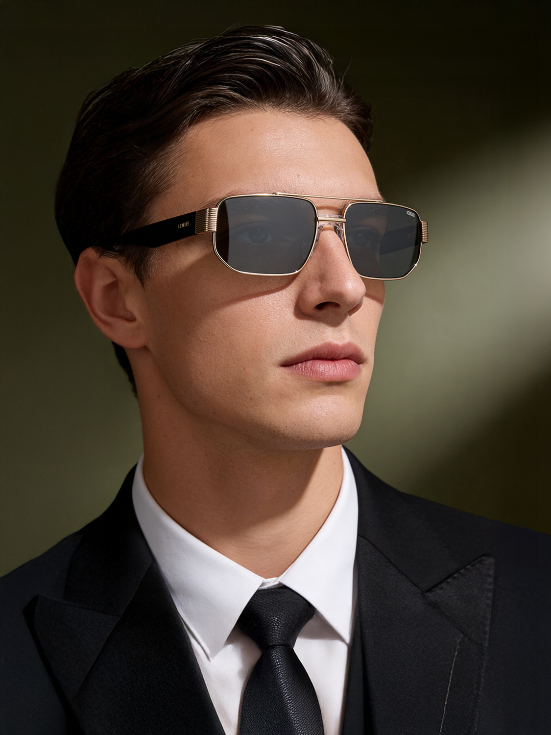 IDEE UV Protection Aviator Sunglasses (57) Green - Image 1